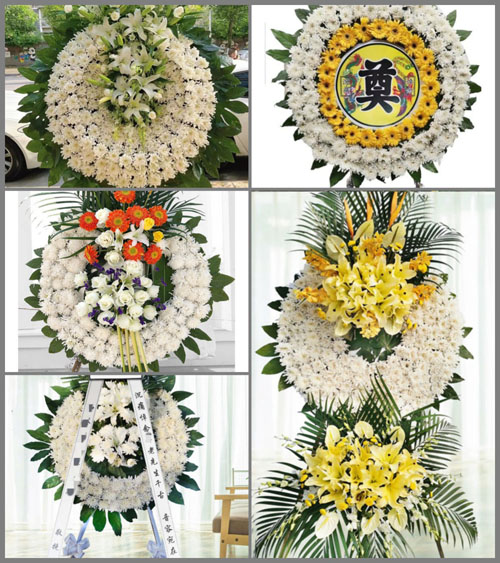 福建漳州平和县芦溪镇漳汀村花圈速递